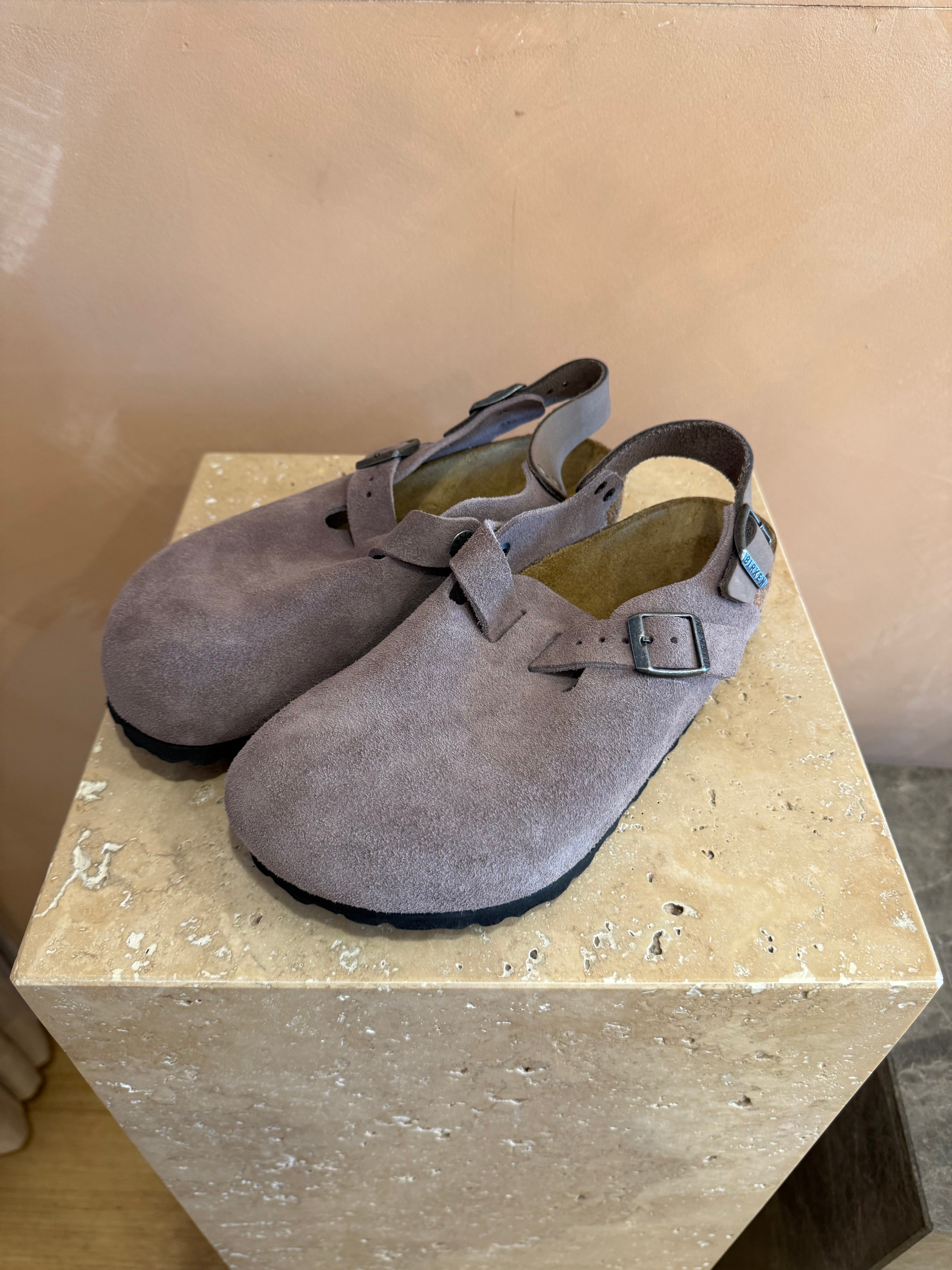 BIRKENSTOCK Tokio Ⅱ Suede Faded Purple Tokio Suede Leather Mauve | BIRKENSTOCK