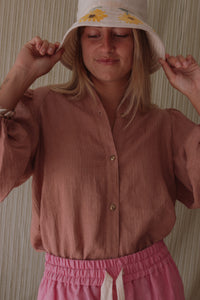 Soft Shirt in Blush Stripe