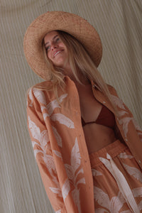 Palm Tree Shirt in Apricot