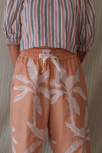Palm Tree Pants in Apricot