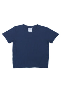 Jungmaven - Ojai Crop Tee in Navy