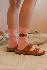 Sun Socks in Candy Pink