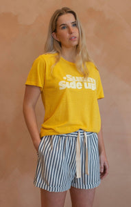 Sunny Side Up Tee in Sunshine Yellow