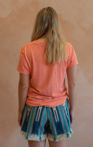 Sunny Side Up Tee in Pink Salmon