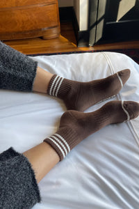 Le Bon Shoppe - Girlfriend Socks in Mahogany