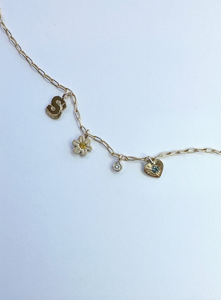 Customized charm anklet online