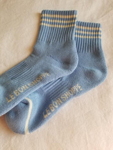 Le Bon Shoppe - Girlfriend Socks in Parisian Blue