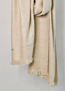 Andraab - Cashmere Scarf in Off White