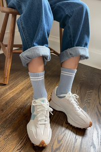 Le Bon Shoppe - Boyfriend Socks in Blue Grey